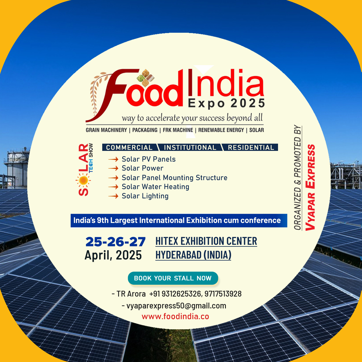 GRAIN MILLING machinery mega event in Hyderabad India