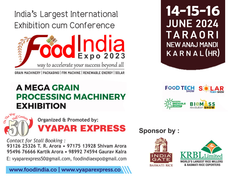Food Exhibition in New Grain Market, Taraori, Karnal Haryana India